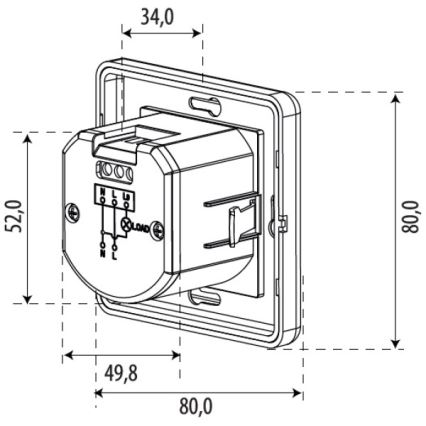Bevægelsessensor SENSOR 1200W hvid
