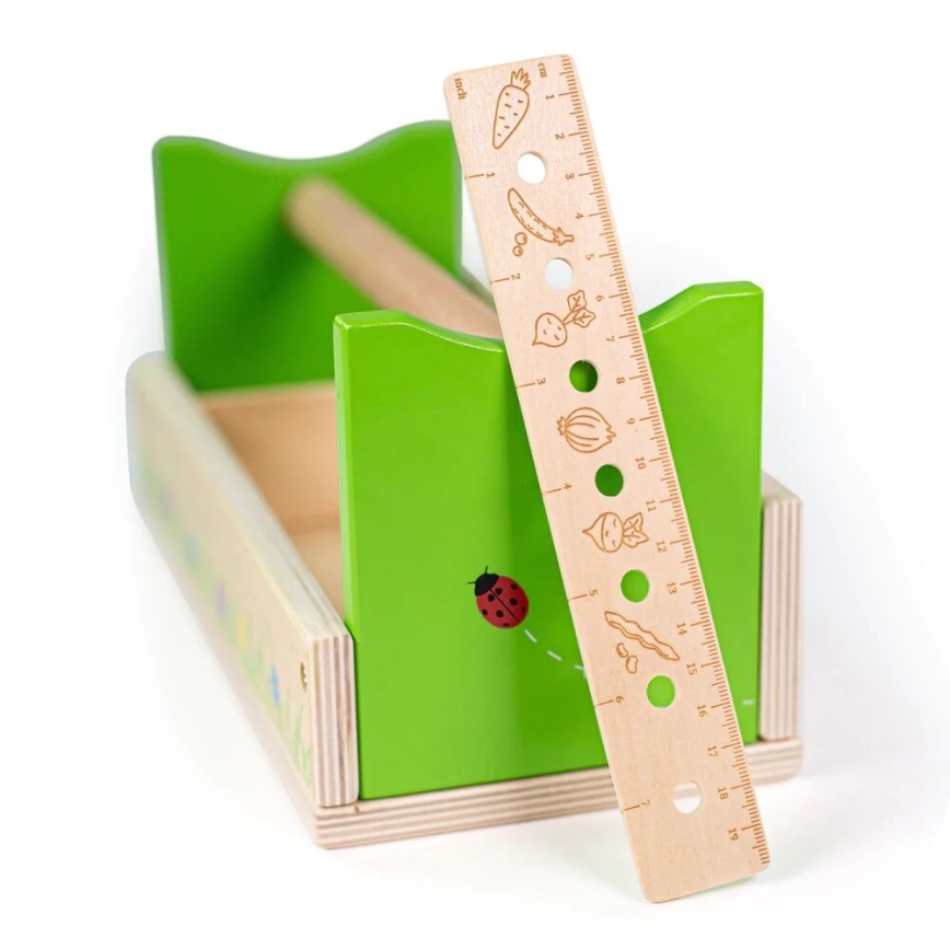 Bigjigs Toys - Haveredskabssæt med holder
