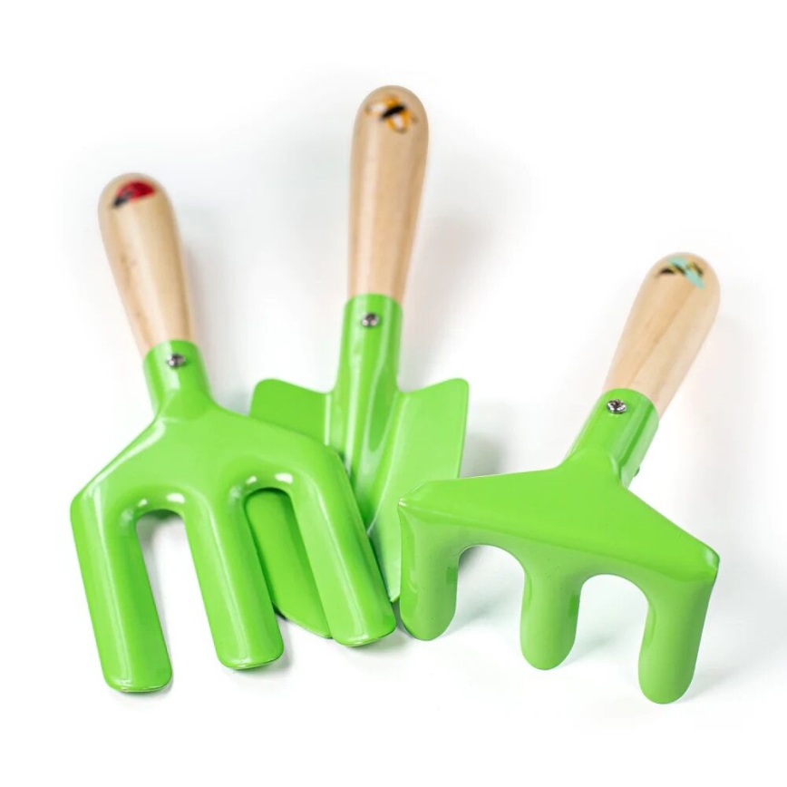 Bigjigs Toys - Haveredskabssæt med holder