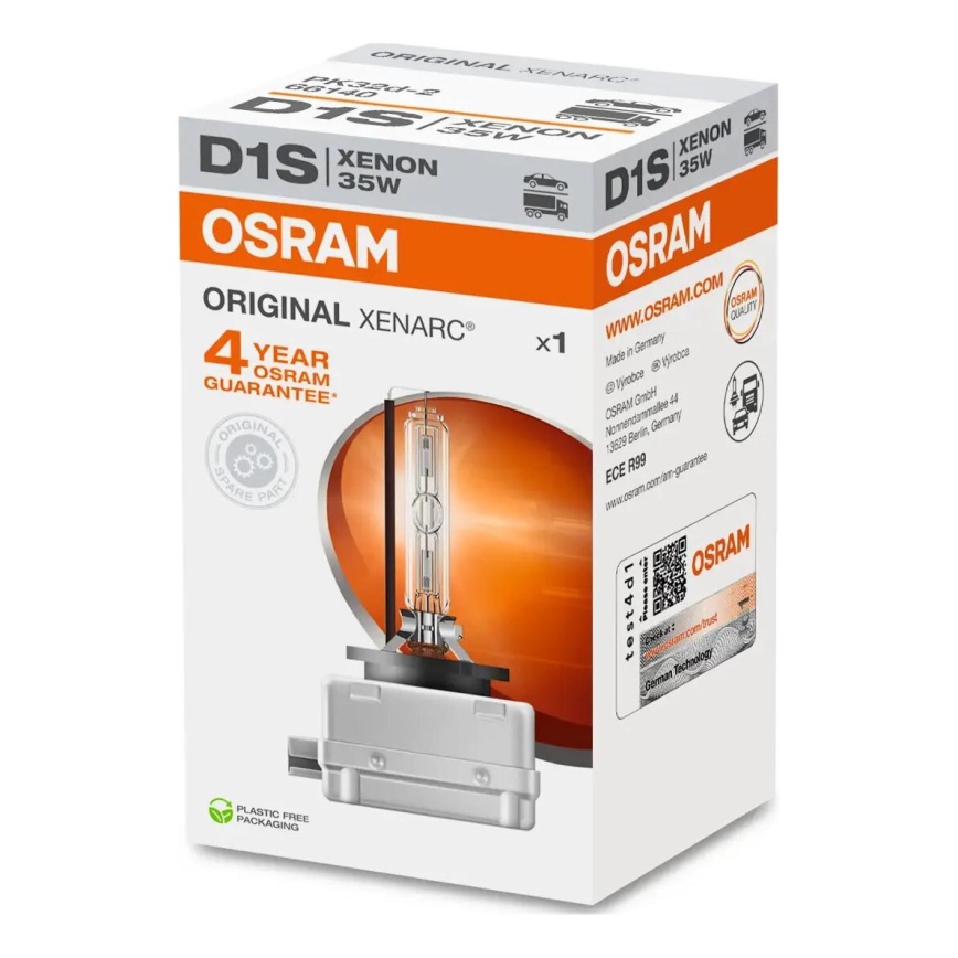 Bilpære D1S PK32d/35W/85V 3200K - Osram