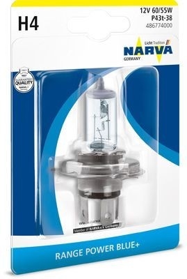Bilpære H4 P43t-38/60/55W/12V - Narva 48677RPNVAB1
