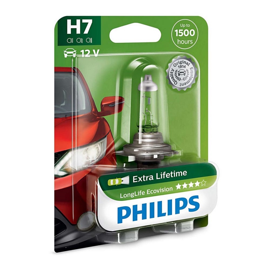 Bilpære Philips ECOVISION 12972LLECOB1 H7 PX26d/55W/12V