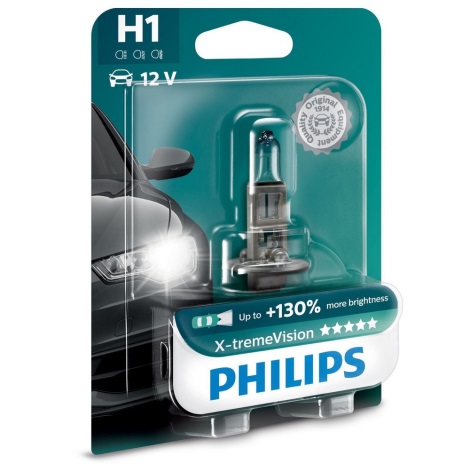Bilpære Philips X-TREME VISION 12258XVB1 H1 P14,5s/55W/12V