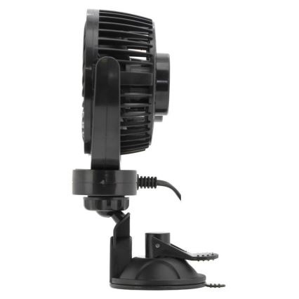 Bilventilator med sugekop 7W/12V sort