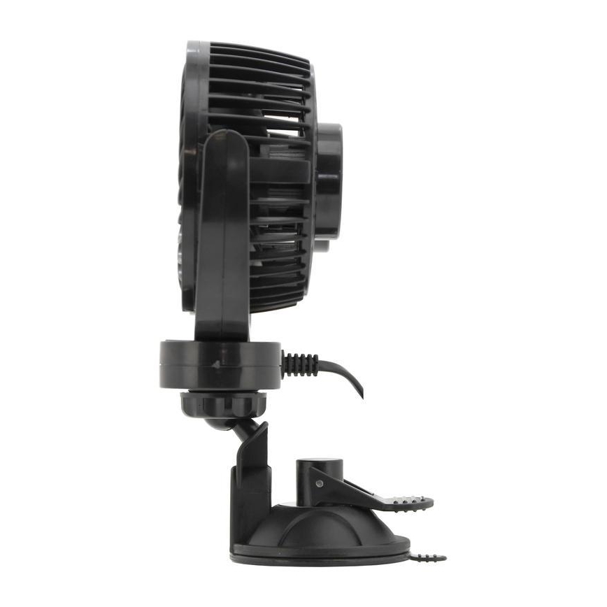Bilventilator med sugekop 7W/12V sort