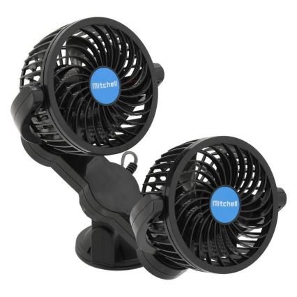 Bilventilator med sugekop 7W/12V sort
