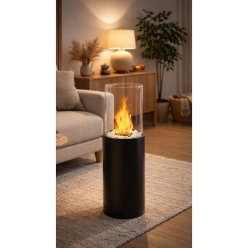 BIO pejs ROMA 26,5x80,5 cm 2kW sort + beskyttelsesdæksel