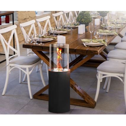 BIO pejs ROMA 26,5x80,5 cm 2kW sort + beskyttelsesdæksel
