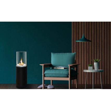 BIO pejs ROMA 26,5x80,5 cm 2kW sort + beskyttelsesdæksel