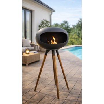 Bioethanolpejs TOKIO 45x100 cm 2 kW sort