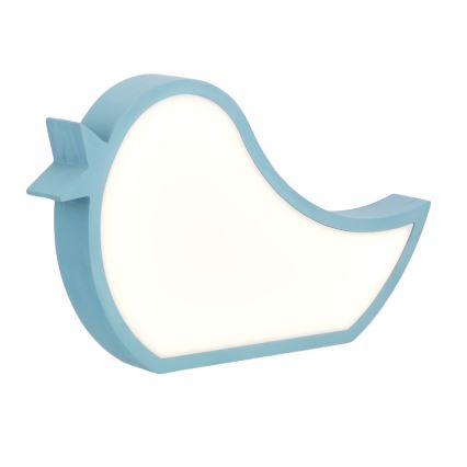 BIRD LED-bordlampe til børn 12W/230V blå