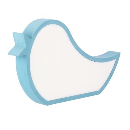 BIRD LED-bordlampe til børn 12W/230V blå