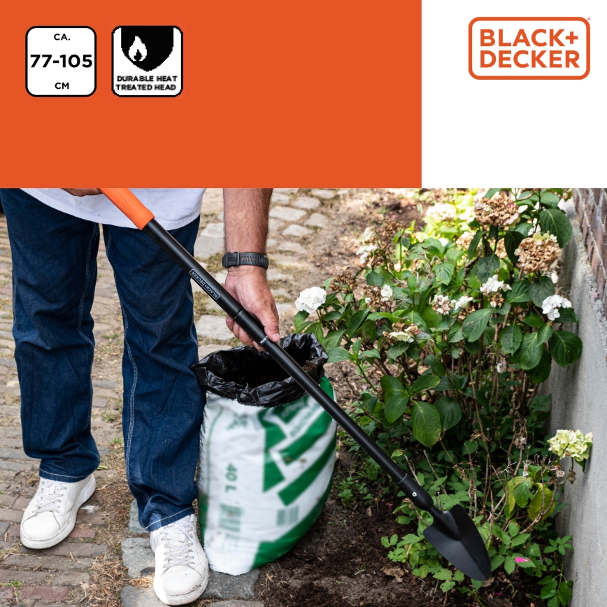BLACK+DECKER - Spade 77-105 cm