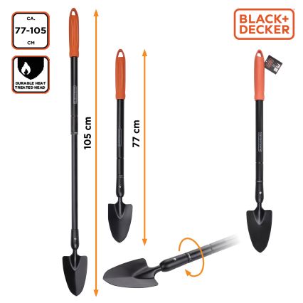 BLACK+DECKER - Spade 77-105 cm