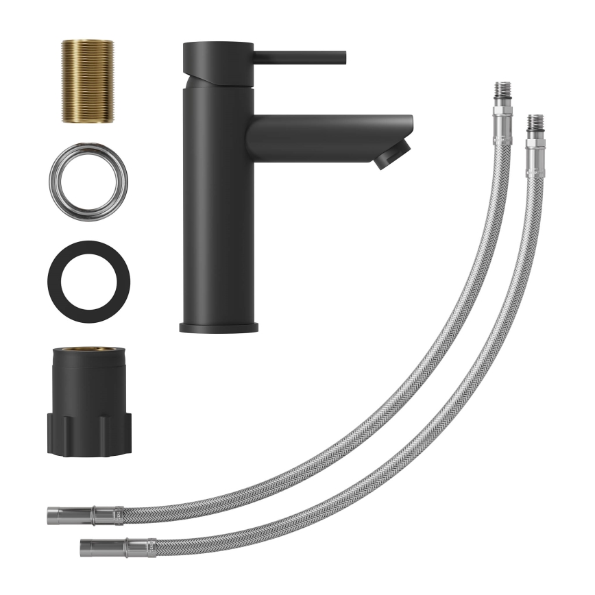 Blandingsbatteri til håndvask RINGSTED 17,8 cm mat sort