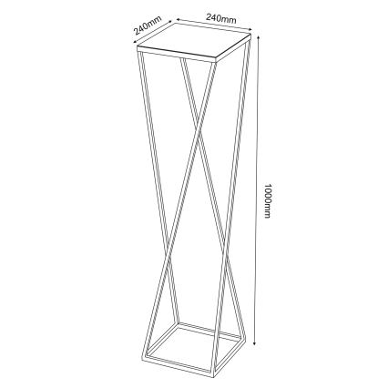 Blomstativ 100x24 cm i guld