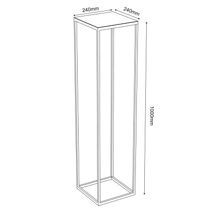 Blomstativ 100x24 cm i guld