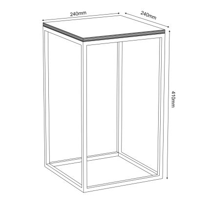 Blomstativ 40x24 cm hvid