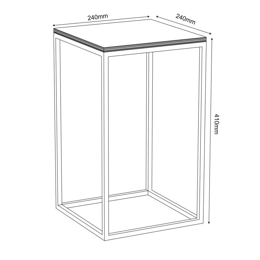 Blomstativ 40x24 cm hvid