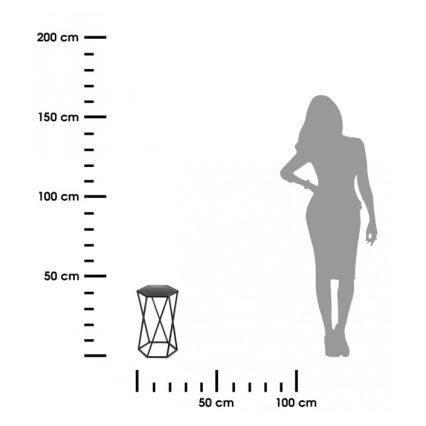 Blomstativ 40x24 cm sort
