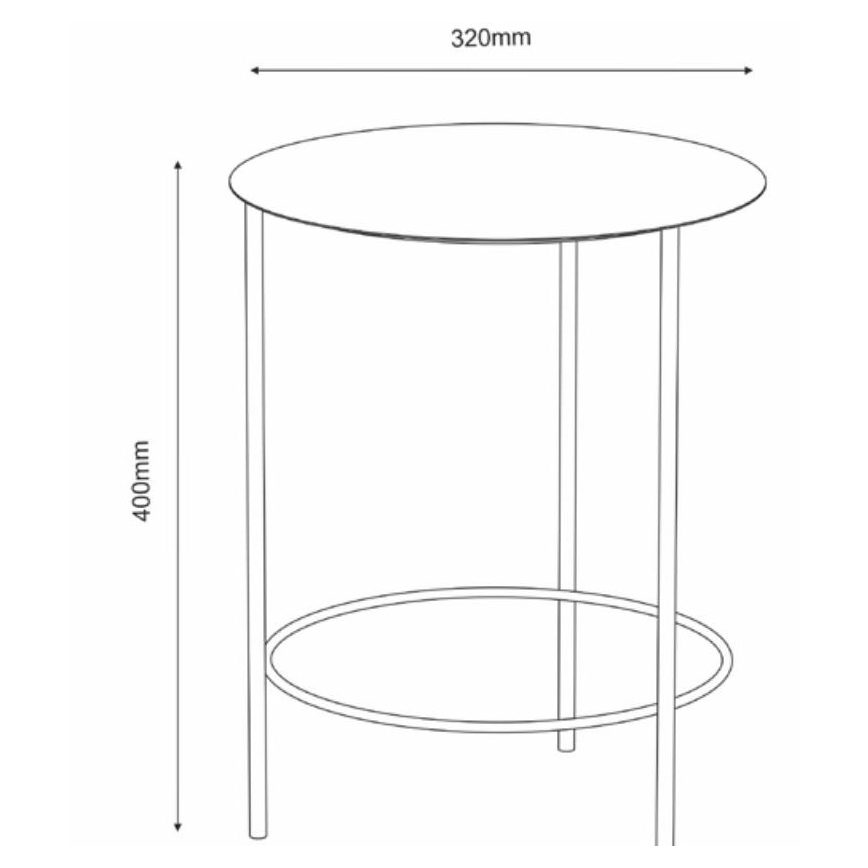 Blomstativ 40x32 cm i guld