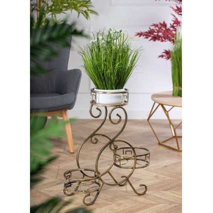 Blomstativ 64x60 cm i guld