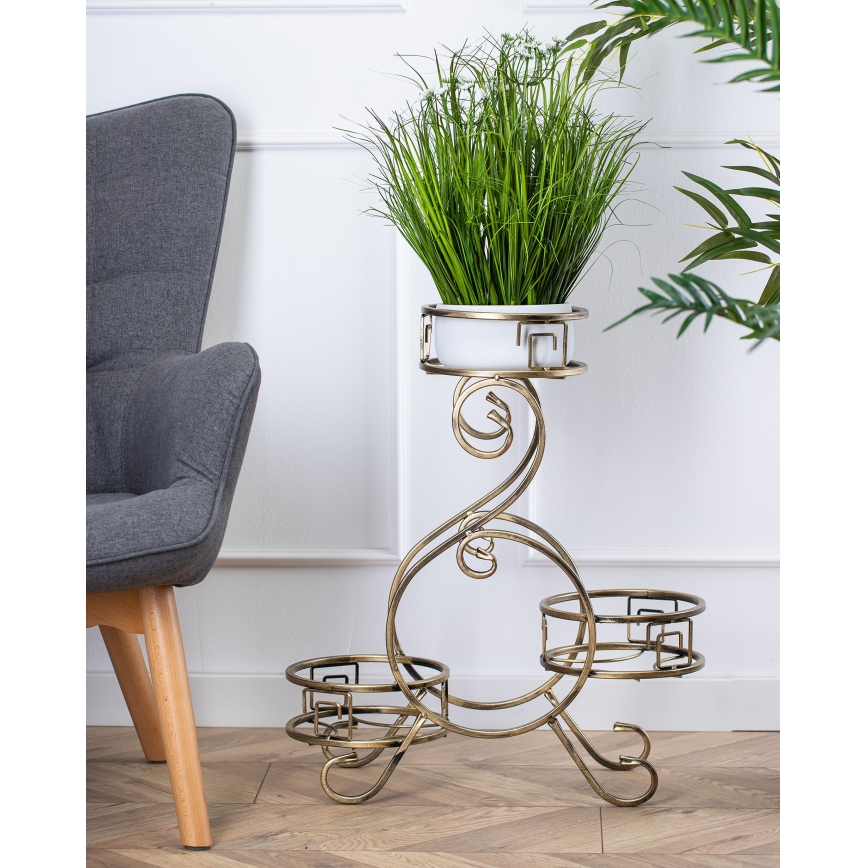 Blomstativ 64x60 cm i guld