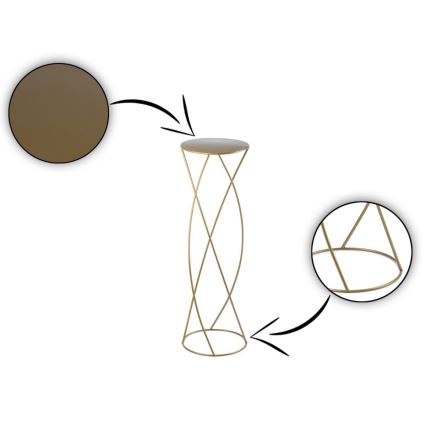 Blomstativ 70x22,5 cm i guld