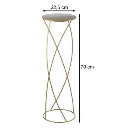 Blomstativ 70x22,5 cm i guld