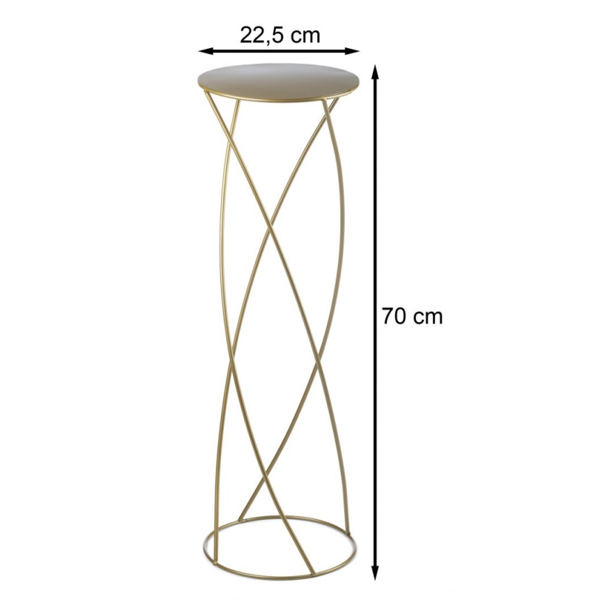 Blomstativ 70x22,5 cm i guld