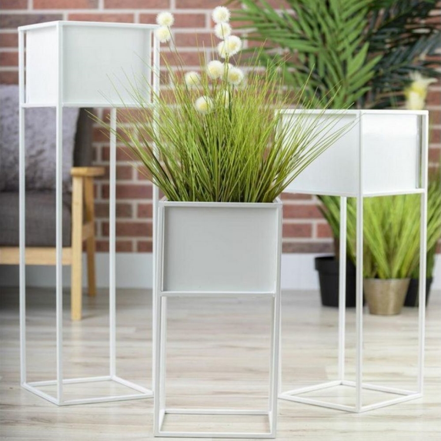 Blomstativ 70x24 cm hvid