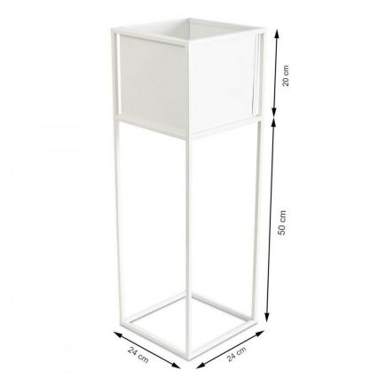 Blomstativ 70x24 cm hvid