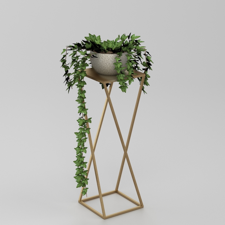 Blomstativ 70x24 cm i guld