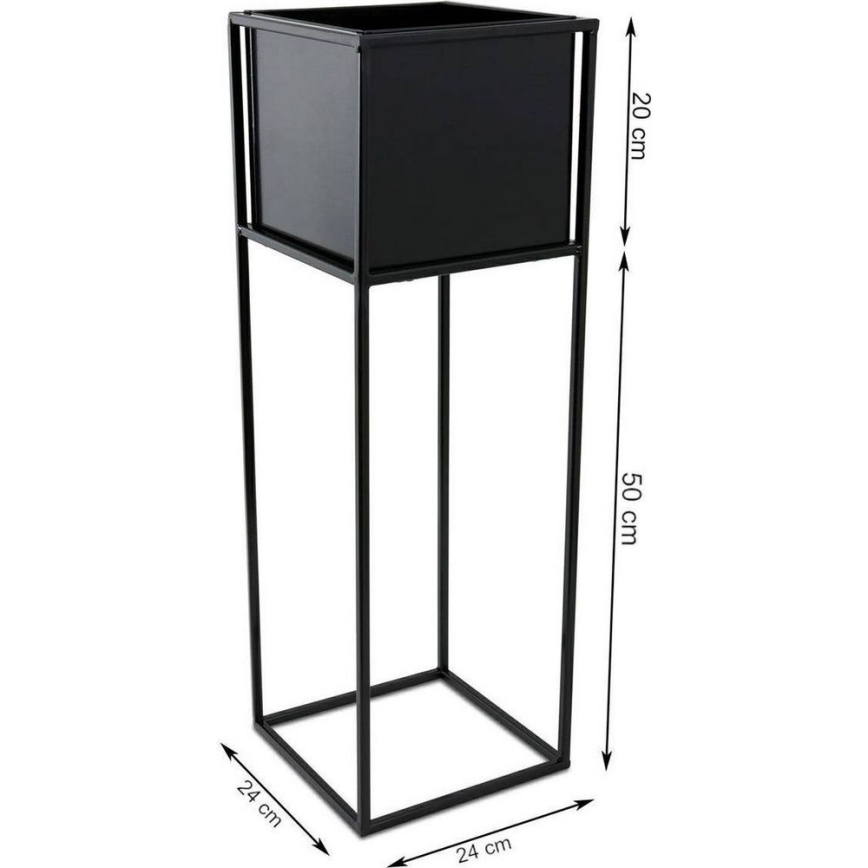 Blomstativ 70x24 cm sort
