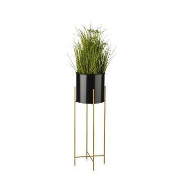 Blomstativ 75x17 cm sort/guld