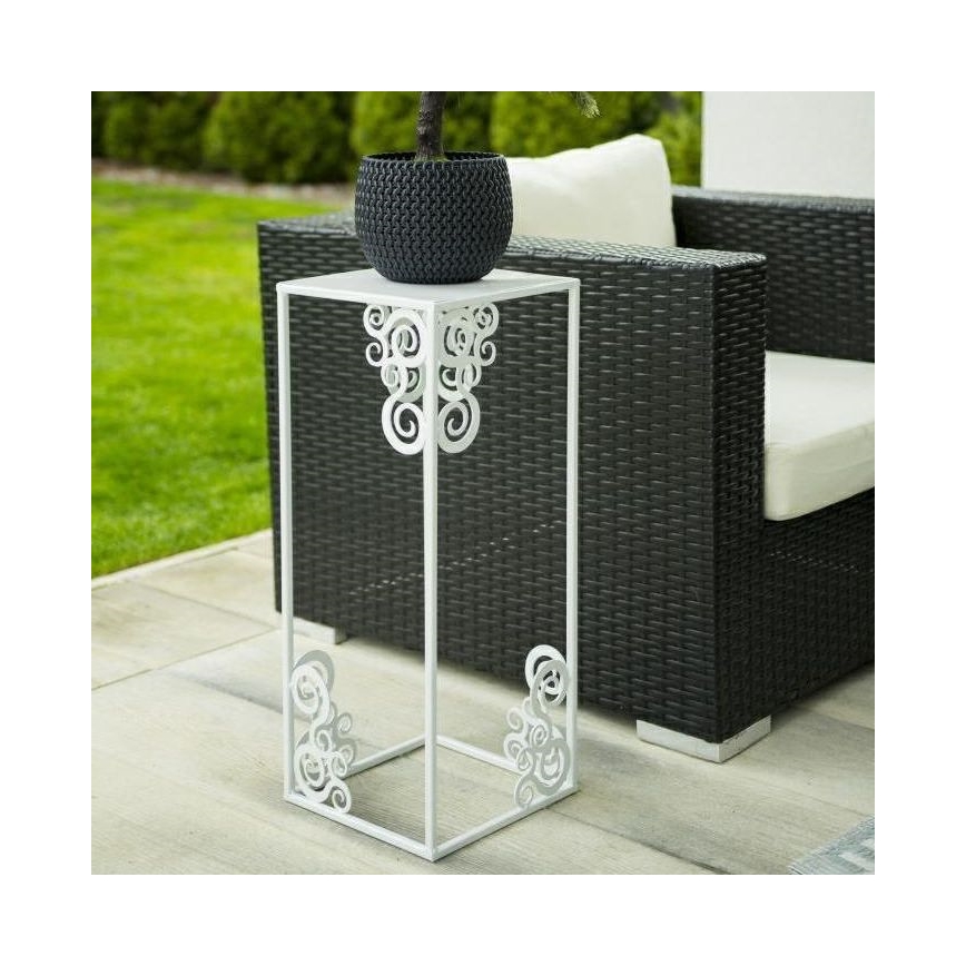 Blomstativ 80x24 cm hvid