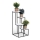 Blomstativ KASKADA 70x34 sort/hvid