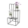 Blomstativ KASKADA 85x40 cm sort