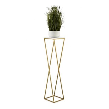 Blomstativ LOFT 100x24 cm guld/hvid