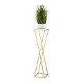 Blomstativ LOFT 100x24 cm guld/hvid