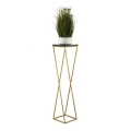 Blomstativ LOFT 100x24 cm guld/sort