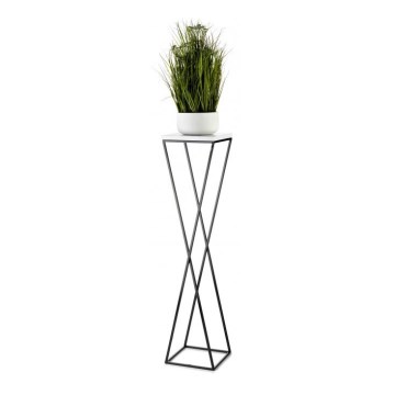 Blomstativ LOFT 100x24 cm sort/hvid