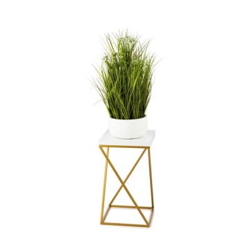 Blomstativ LOFT 40x24 cm guld/hvid