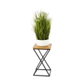 Blomstativ LOFT 40x24 cm sort/brun