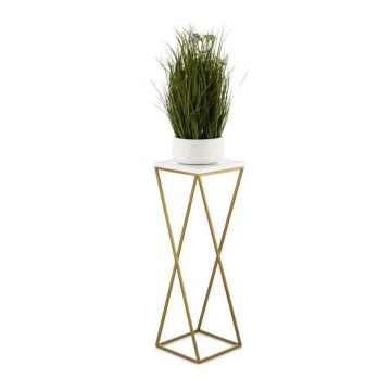 Blomstativ LOFT 70x24 cm guld/hvid