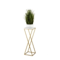 Blomstativ LOFT 70x24 cm guld/hvid