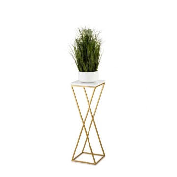 Blomstativ LOFT 70x24 cm guld/hvid