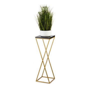 Blomstativ LOFT 70x24 cm guld/sort