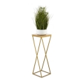 Blomstativ LOFT 70x24 cm i guld/brun