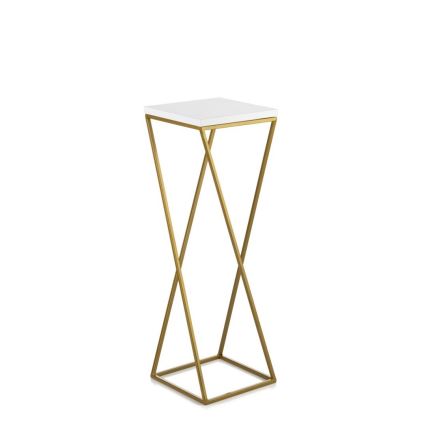 Blomstativ LOFT 70x24 cm guld/hvid